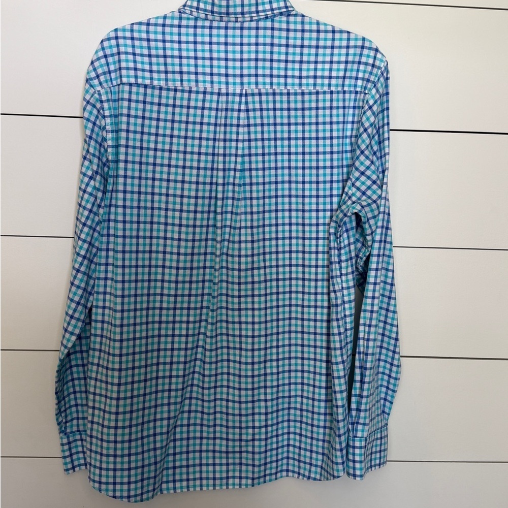 Vineyard Vines Blue & Teal Plaid Button-Down Shirt - Picture 6 of 6